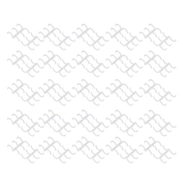 Imagem de Generic Pente de Ligação, Lombo de Encadernação de Livros, Anéis Multifuncionais de 3x16 Mm, PP Resistente, 50 Peças para álbuns de Fotos (Transparente)