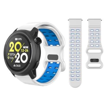 Imagem de OVERSTEP Pulseira de relógio para Coros Pace 3/Apex 2 Pro/Apex 46 mm, Garmin Venu 2/3/Forerunner 265/255-22 mm, pulseira esportiva à prova de suor masculina e feminina