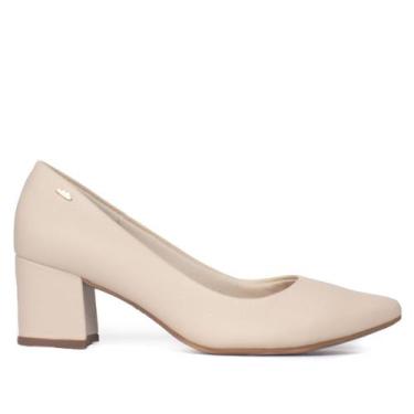 Imagem de Scarpin Feminino Dakota Couro Tule Nude, Nude, 38