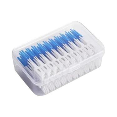 Imagem de Palitos De Fio Dental Ultrafinos 200 Unidades Para Limpeza Dos Dentes 