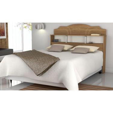 Imagem de Cabeceira Estrela Casal 1,40 Com Prateleiras - Essencial Detalhe, Frei