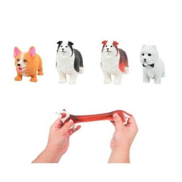 Imagem de Kit 2 Brinquedos Cachorro Estica E Puxa Antistress Ansiedade - DmToys