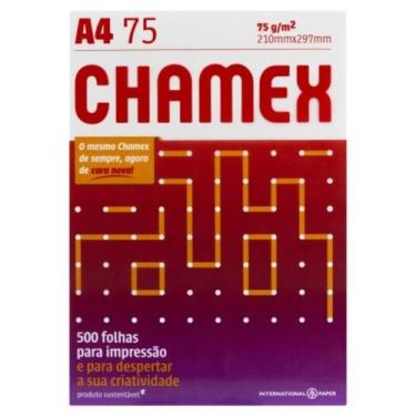 Imagem de Papel Sulfite Chamex 75 g/m² A4 500 fls Branco