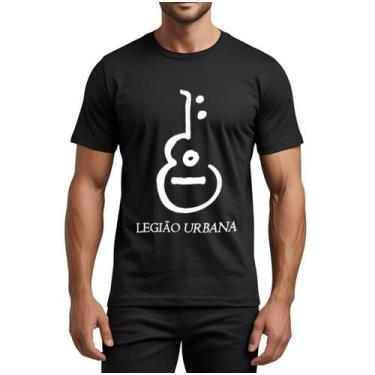 Imagem de Camiseta Legião Urbana Violão Adulto - Glev.Conceito, P, Preto