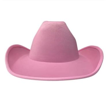 Imagem de Chapéu Country Cowboy Masculino e Feminino Vaqueiro Fantasia Festas (Varios Modelos)(ROSA CLARO,numeric_2)