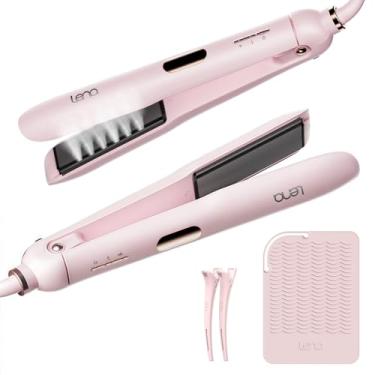Imagem de LENA Chapinha A Vapor H11, Ferramenta Profissional Para Modelagem De Salão Com Placas De Vapor De Titânio, Efeito Super Alisador, Temperaturas Ajustáveis Para Todos Os Tipos De Cabelo, Display Led,