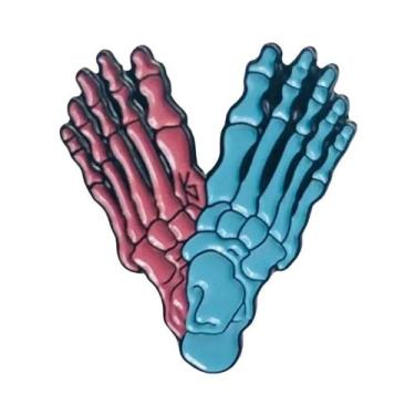 Imagem de Broche Esmaltado de Anatomia Renal - Joia Médica para Médicos e Enferm