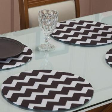 Imagem de Capa de Sousplat Avulso Sala Jantar 35cm Redondo Sem Base Mdf - Enxova