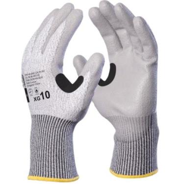 Imagem de Luva Flexcut Segurança AntiCorte PU Punho Curto Danny CA 33997, Cinza,