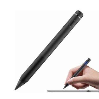 Imagem de Caneta Pencil Ponta Fina Stylus 1.5mm De Alta Precisão Preta - BDNET