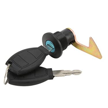 Imagem de Kit de trava de chave de motocicleta conjunto de travas traseiras para porta-malas cauda de scooter com materiais de alumínio e plástico (gancho C)