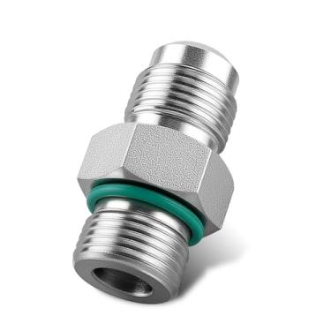 Imagem de Válvula de retenção de combustível 042211 adequada para motor diesel Cummins N14, evita refluxo de combustível, substitui a peça 3348332, inclui junta, alumínio