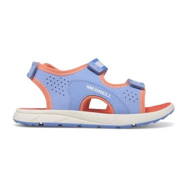 Imagem de Merrell Sandália infantil unissex Panther 3.0, Azul/Coral, 13 Big Kid