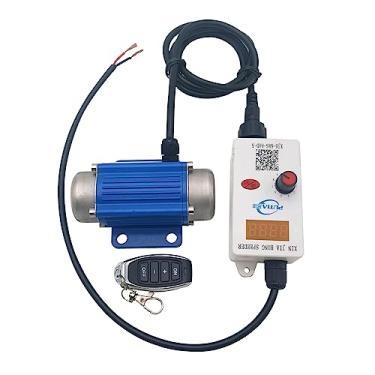 Imagem de Putec Vibration Motor Mini vibrador de concreto DC 12V sem escova de alta frequência 7000RPM 30W tela vibratória com controle remoto de controle remoto para cadeira de massagem cama