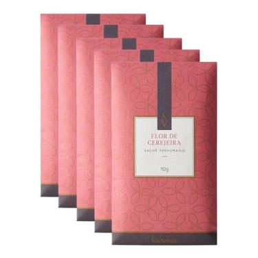 Imagem de 5x Sachês Perfumados Via Aroma 10g - Capim Limão - Lavanda - Flor de C