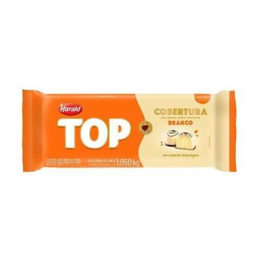 Imagem de Cobertura chocolate top branco barra harald 1,010kg