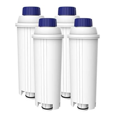 Imagem de AQUA CREST Filtro de água de café, substituição para filtro De'Longhi, certificado TÜV SÜD, 5513292811, DLS C002, CFL-950, SER3017, ECAM/ETAM Series, EC680, BCO420 (pacote com 4)