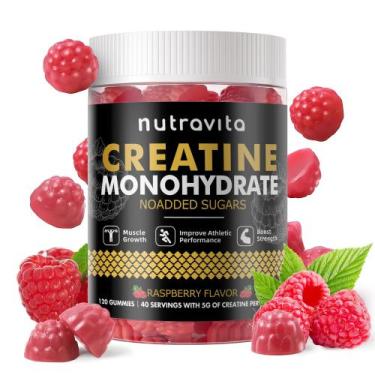 Imagem de Gomas de creatina monohidratada Nutravita Raspberry Flavor 120 ct