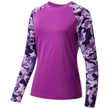Imagem de Camiseta feminina Bassdash com proteção solar UV UPF 50+