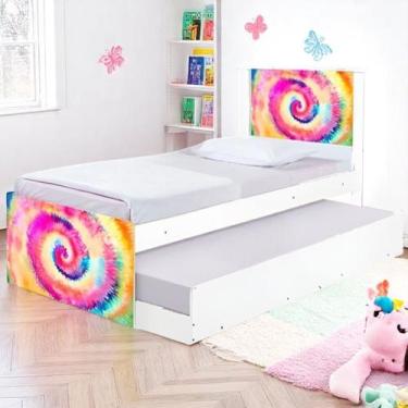 Imagem de Bicama tema solteiro tie dye - kids Mobili