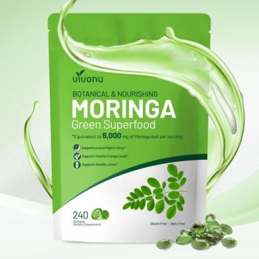 Imagem de Suplemento de cápsulas VivoNu Moringa com extrato puro de folha de mor