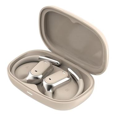 Imagem de Ymiko Fotos de Sem Fio de Baixo Poderosos Com Longa Duração da Bateria, Agudos Claros e Velocidade de 2 Mbps, para Amantes da Música, Controle de Toque, Fone de Ouvido de Gancho de (Cor da pele)