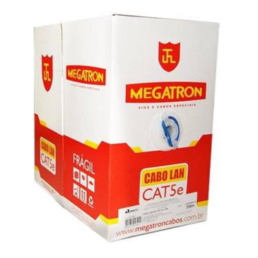 Imagem de Cabo De Rede Megatron 4Pares Cat5E Cx.305Metros Cobre
