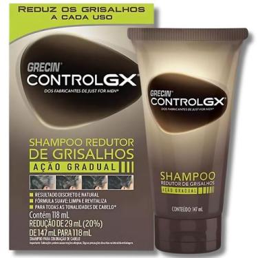 Imagem de Shampoo Antigrisalhos Grecin Control GX 118ml Original Homem - Crecin