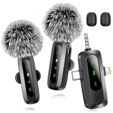 Imagem de Microfone de lapela sem fio Utsund 3 em 1 para iPhone/Android