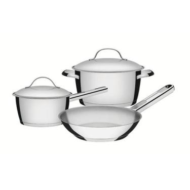 Imagem de Jogo de Panelas Tramontina Allegra 3 Peças, 3