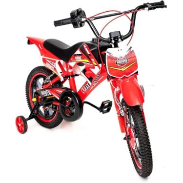 Imagem de Bike Moto Cross Vermelha Aro 16, Uni Toys, 90