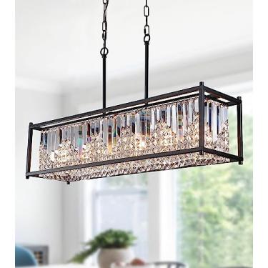 Imagem de Luminária de lustre de cristal moderno com lâmpadas pendentes de LED N cromadas para sala de estar, escada, hotel, fazenda e restaurante, grande iluminação pendente em forma de gota de chuva