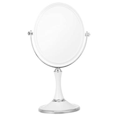 Imagem de TLTDSMY 1 peça espelho de maquiagem dupla face espelhos de mesa espelho para mesa abs material espelho espelho de maquiagem espelho de maquiagem banquinho lupa espelho de mesa para maquiagem espelho