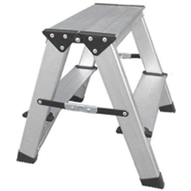 Imagem de MTYLX Banqueta de degrau de dupla finalidade para uso ao ar livre, banco para pés de alumínio, cadeira de escada dobrável engrossada, banco de cavalo, #1