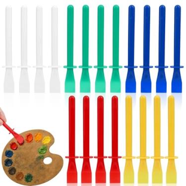 Imagem de Conjunto de 20 Aplicadores Cola, 5 Pincéis e Espalhadores Cola Plástico Coloridos para Artesanato em Papel e Madeira Projetos de Marcenaria DIY