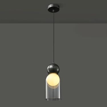 Imagem de YQSLQZZ Lustre de vidro de cabeceira, luminária pendente vintage de latão para sala de jantar, ilha de cozinha, luzes de teto com altura ajustável, para mesa de jantar acima da pia