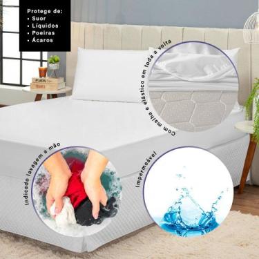 Imagem de Capa Protetora de Colchão Impermeável Casal Queen com Elástico - MR En