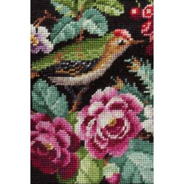 Imagem de Kit De Bordar Em Talagarça Completo: Tela Pintada + Lã + Agulha  +  Ma