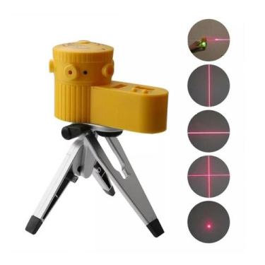 Imagem de Nível Laser Giratório 360º Com Tripé Nivelador Multifuncional Profissi
