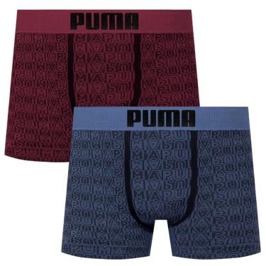 Imagem de Kit 2 Cuecas Boxer Puma Sem Costura Masculina