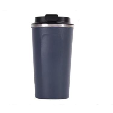 Imagem de Copo Térmico Aço Inox 500ml - Copo com Tampa para Café Quente e Bebidas Frias (azul/2)