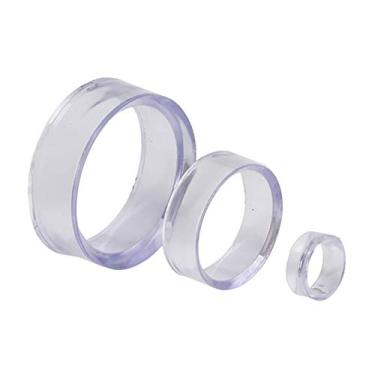 Imagem de GSHLLO 18 peças de suporte de anel de exibição de acrílico transparente esferas suportes para bola de beisebol tênis bola de cristal