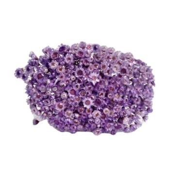 Imagem de 300 Florzinhas Sempre vivas arranjo buquê casamento chá decoração mesa Flor seca preservada(LILÁS)