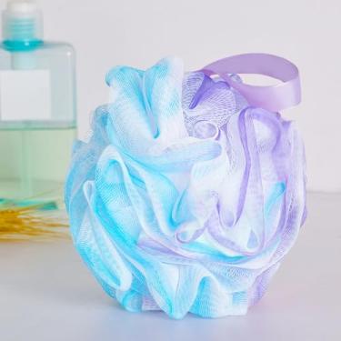 Imagem de Esponja de bucha de banho para chuveiro, esponja esfoliante corporal de 75 g, buchas de chuveiro para homens e mulheres, acessórios de limpeza diária