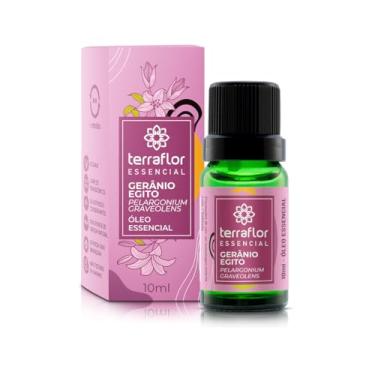 Imagem de Óleo Essencial de Gerânio Bourbon 100% Puro Natural e Vegano 10ml Terra Flor