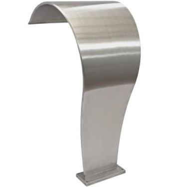 Imagem de Cascata Inox Para Piscina High Tech Naja Média Com Led + Controladora 