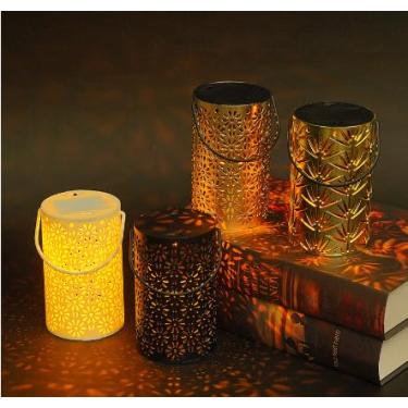 Imagem de Lâmpada de mesa neon, projetor de galáxia LED, luz noturna com projetor de claraboia, luzes para quarto, sala de estar, flor de ameixa dourada (bateria não incluída)