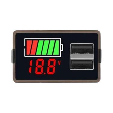 Imagem de Testador De Voltagem De Bateria De Carro 100V USB Tipo C Voltímetro Di