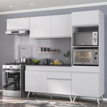 Imagem de Armário De Cozinha Compacta 4 Peças Veneza Branco - MULTIMOVEIS