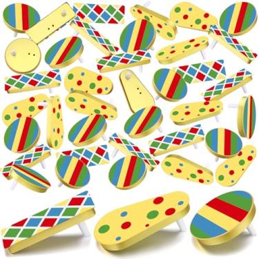 Imagem de 60 Pcs Metal Noise Makers for Sporting Events Colorful Party Noise Makers Bulk Novelty Assorted Purim Gragger Party Favors for Holiday Celebration, Football Games, Pep Rally Supplies (New Year)